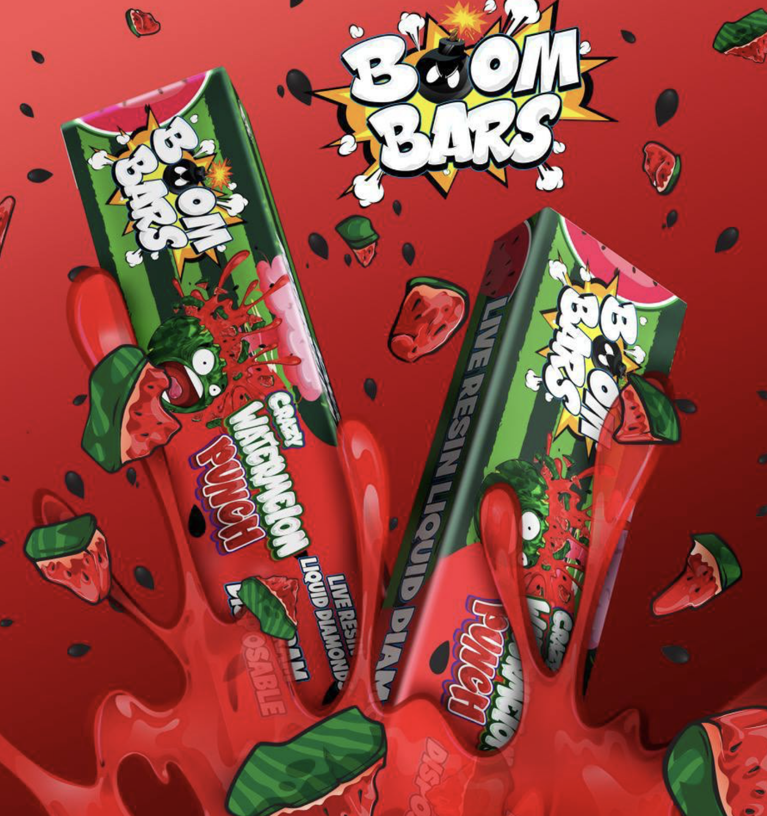 Boom Bars Disposable Watermelon Punch